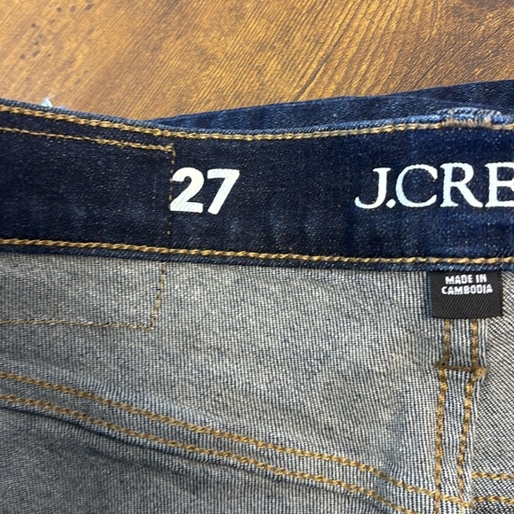 J. Crew Dark Indigo Straight Jeans - Picture 6 of 7